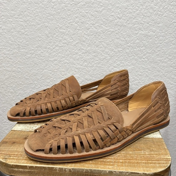 Nisolo Huarache Leather Sandals Tobacco Size 12.5 - Picture 8 of 12